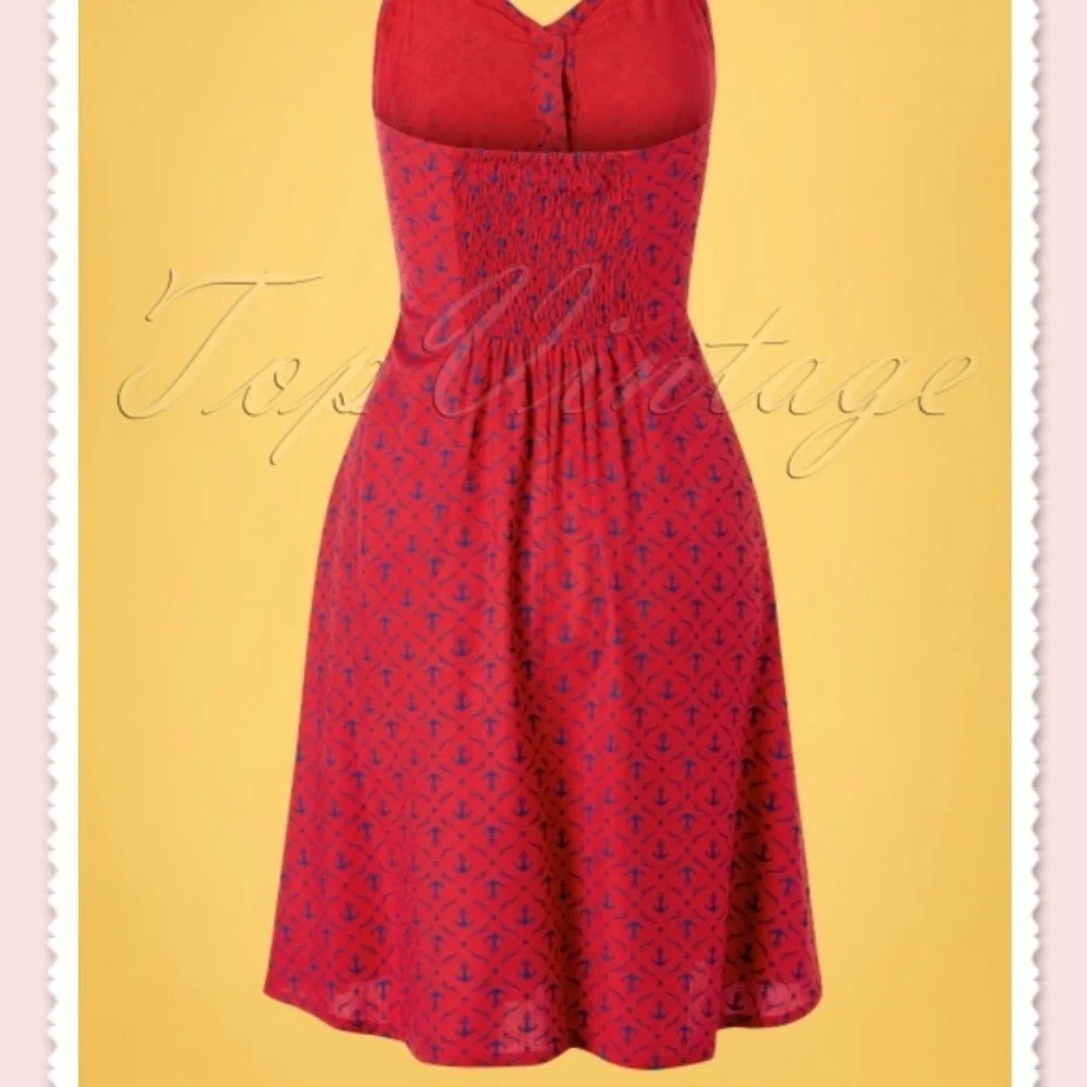 Rare Pretty Vacant Candy Anchor Halter Dress - Picture 2 of 4